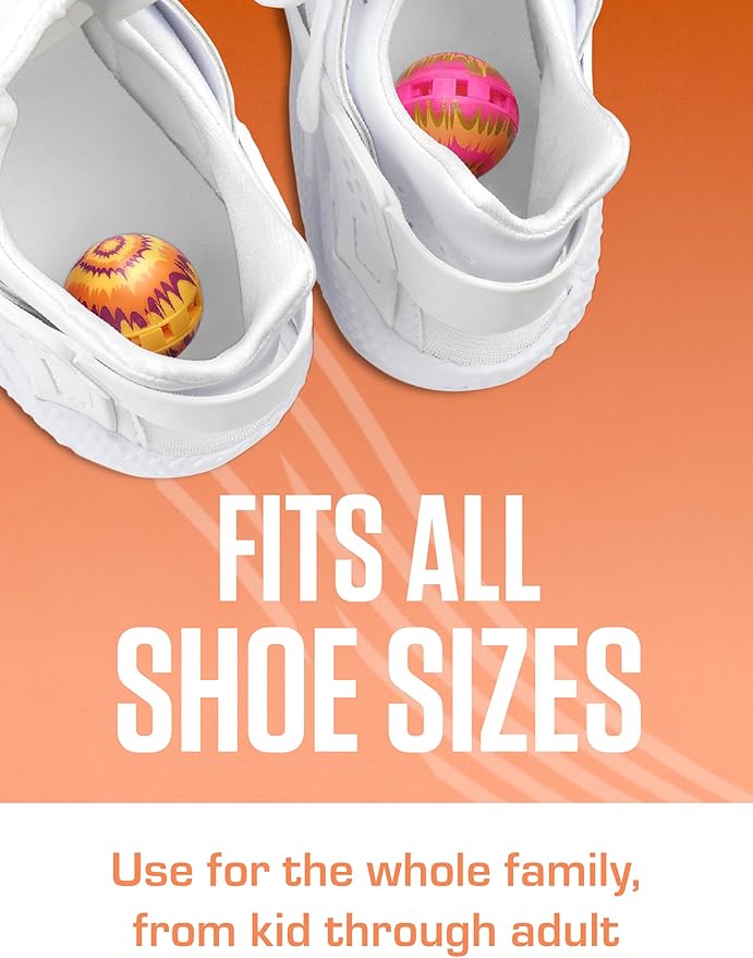 Sneaker Balls Odor-Fighting Shoe Fresheners, Eliminates Unpleasant Smells, Perfect For Sneakers, Gym Bags, Gear Bags, Drawers, Lockers, And More!, Matrix, 6 Pack
