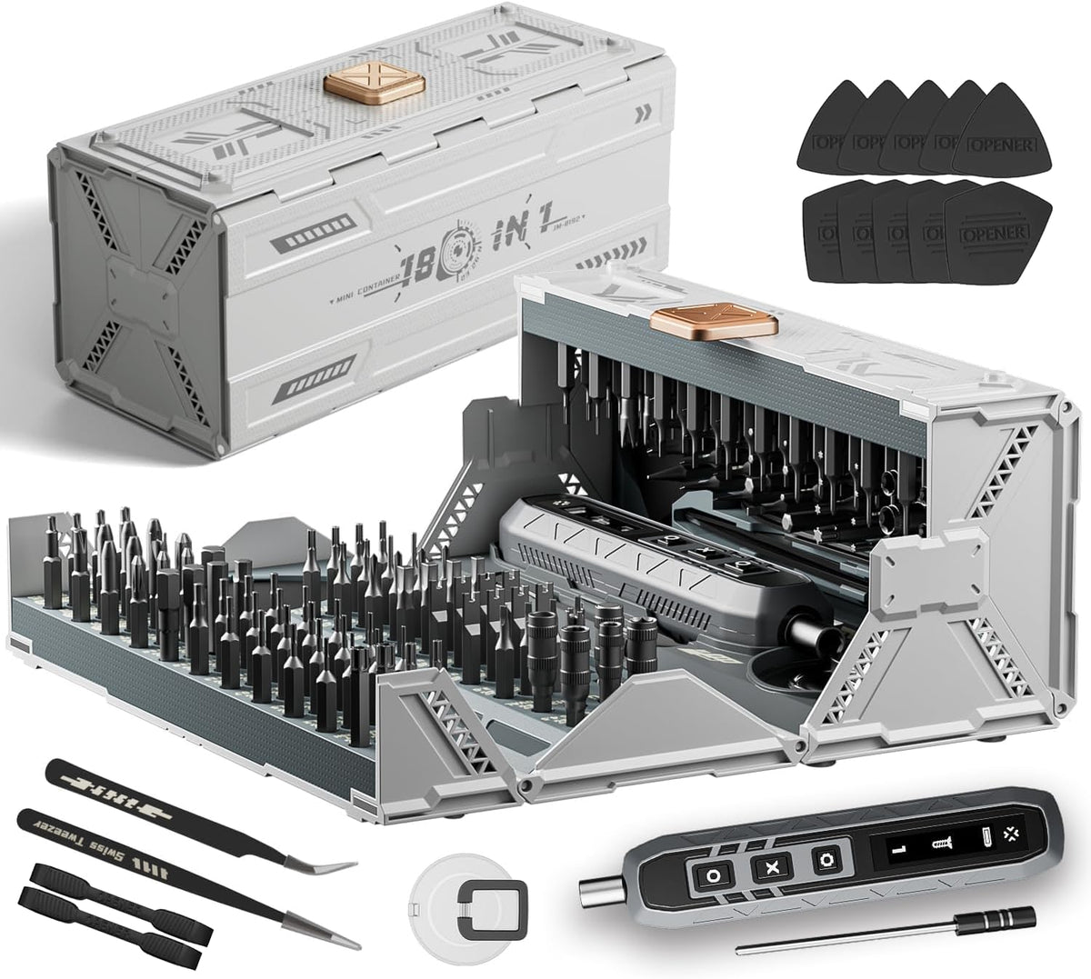 Electric Screwdriver Set, 181 in 1 Cordless Screwdriver - Image 1