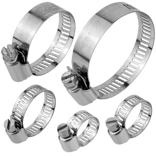 Adjustable Pipe Clamp, Clamps Heavy Duty,5 Pcs 1/4-2 in (6-51mm) - Image 1
