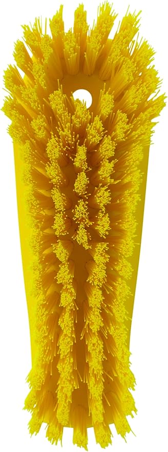 Vikan 38906 Brush,Scrub,Stiff,8",PP/PBT,Yellow