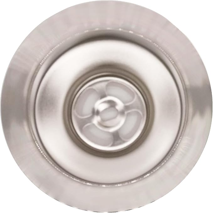 Westbrass A214-20 3-1/2" Post Style Large Kitchen Sink Basket Strainer, Stainless Steel