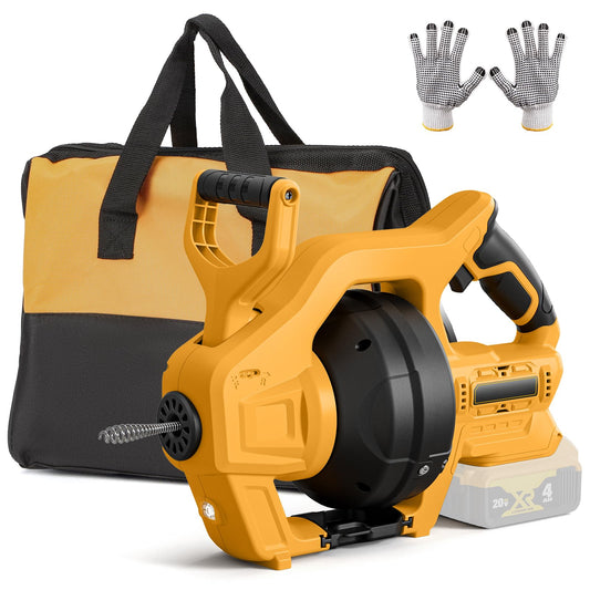 Cordless Drain Auger Compatible with Dewalt 20V | Tools & Home Repair - Image 1