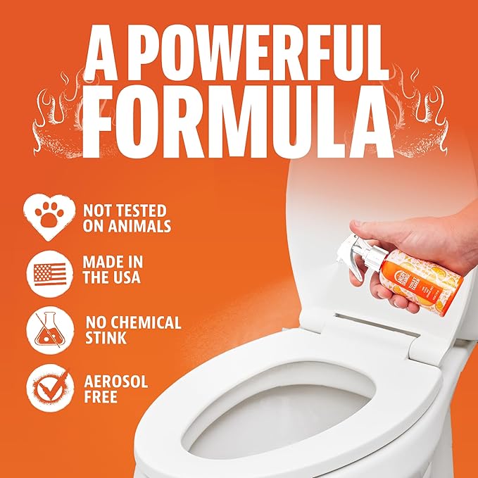 ANGRY ORANGE Air Freshener & Pet Odor Eliminator – 8 oz Concentrate (Makes 128 oz) + 6 oz Air Freshener