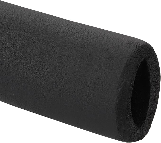 PATIKIL 3"(76mm) ID x 6.6Ft Pipe Insulation Foam Tube, Pipe Cover Wrap Roll Bar Padding Tubing for Handle Grip HVAC Outdoor Air Conditioner Units, Black