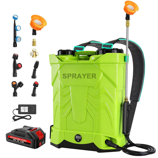 WFH Battery Powered Backpack Sprayer, 5.3 Gal - Image 1