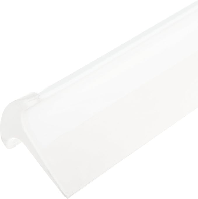 SPARTA 24" Floor Squeegee Replacement Head, Seamless Rubber with Rust-Free Plastic Frame for HACCP Compliance, Heavy-Duty Industrial Use, Thermoplastic Rubber, 24 Inches, White (Pack of 6)