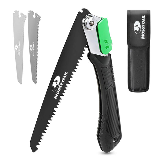 MOSSY OAK 3 in 1 Folding Saw, Pruning Hand Saw with Wood - Image 1