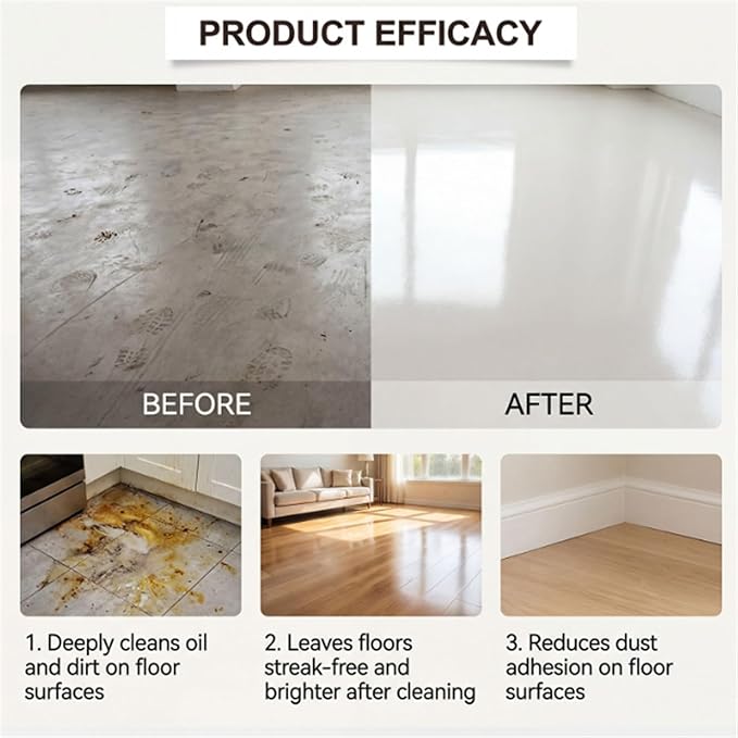 Floor Cleaning Tablets, 12PCS Floor Cleaner Tablets, High Shine & Deep Clean, Floor Cleaning Solution Tablet Lemon Scent, Flooring Protection Agent for Tile, Shine Wood (24PCS)