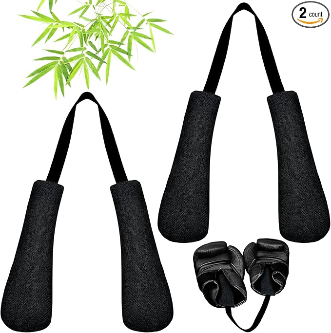 Timgle 2 Pcs Boxing Glove Deodorize Boxing Gear Odor Eliminator Bamboo Charcoal Deodorizer Boxing Glove Hockey Bowling Odor Eliminator Moisture Absorbing Sports Equipment for Bags Sports Gear