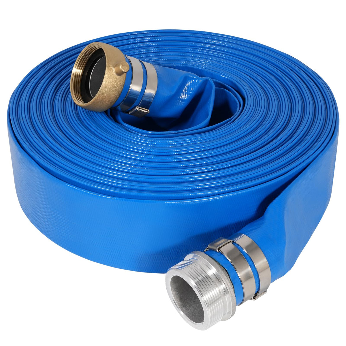 2" x 100 ft Backwash Hose for Swimming Pools, Heavy Duty PVC Lay - Image 1