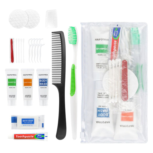 5 Sets Travel Toiletries Kit Bulk,9-in-1 Disposable - Image 1