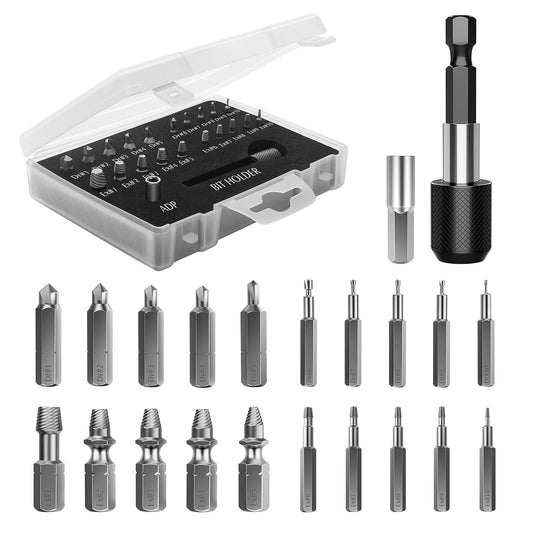 Nuovoware Damaged Screw Extractor Set, 22 PCS Stripped - Image 1