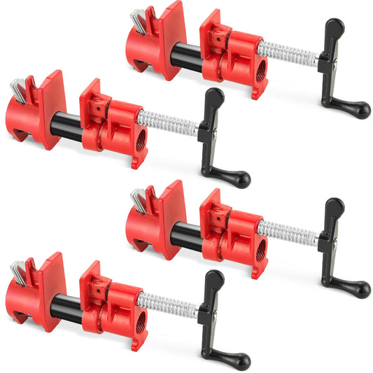 FLKQC 4 Pack Wood Gluing Pipe Clamp Fixture for 3/4 Inch Pipe - Image 1