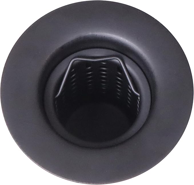 Westbrass A218-62 Junior Bar and Laundry Sink Drain Assembly with Removable Strainer Basket, Matte Black