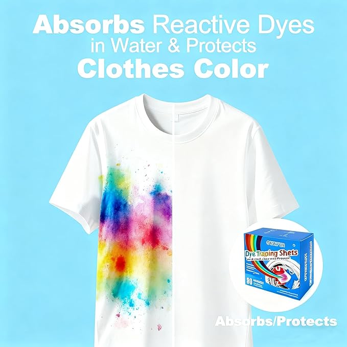 OWNFUN Color Catchers Sheet for Laundry Color Absorber Sheets Allow Mixed Washes Color Catcher Sheets for Clothes Quilts Washing Fragrance Free Color Grabbers Laundry Sheet