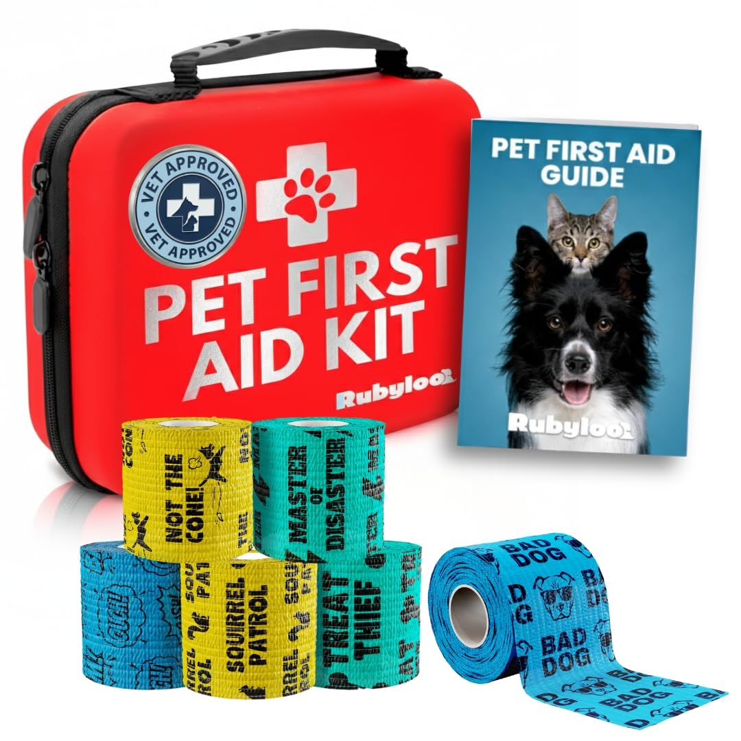 Dog First Aid Kit & Funny Vet Wrap Boys 6-Pack Bandage Bundle - Image 1