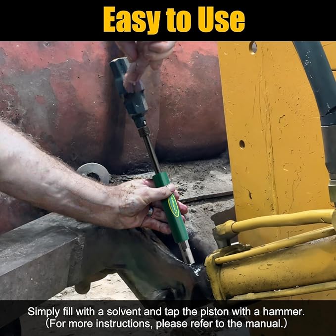 Grease Fitting Cleaning Tool -Grease Zerk Cleaner, Zerk Fitting Cleaning Tool, Remove Old Dried Grease from Fittings, Pins, Shafts, Bushings, and Joints (Green)
