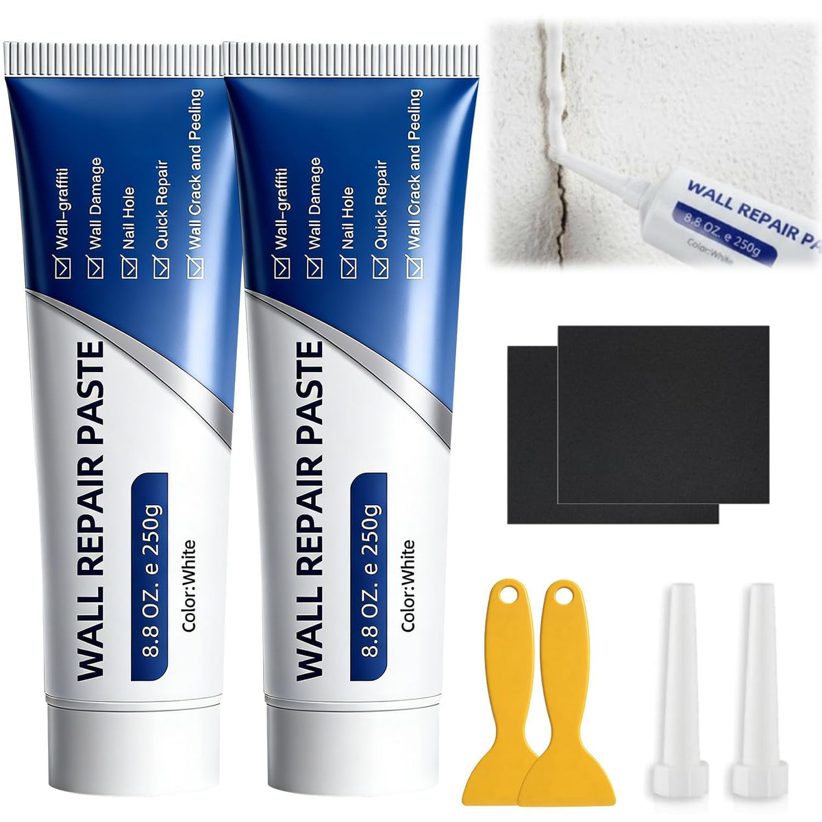2PCS Drywall Repair Kit, Wall Mending Agent - Image 1