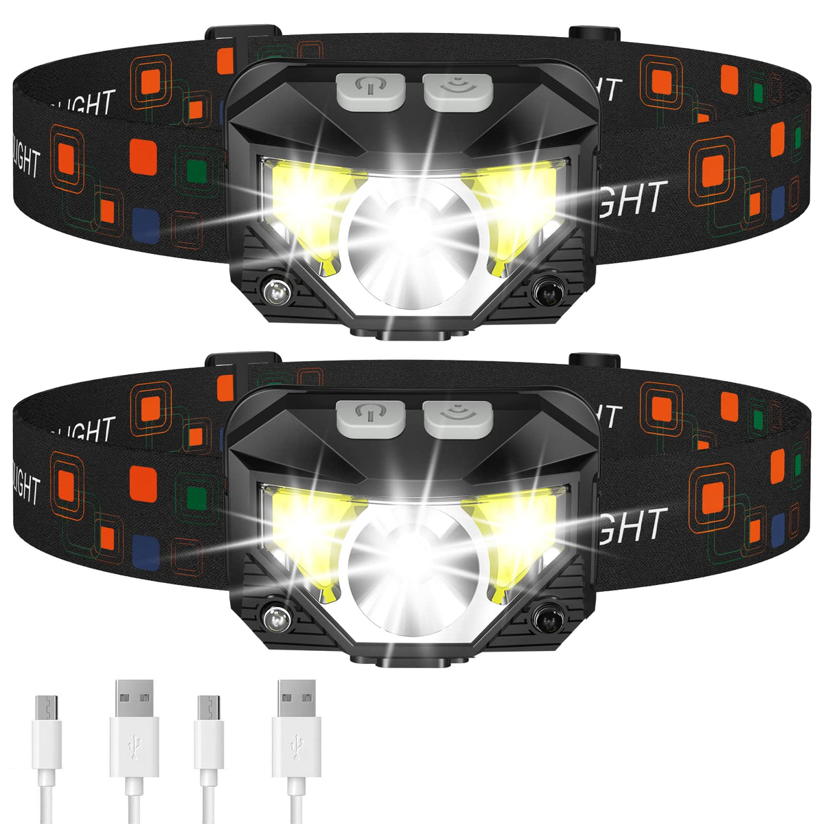 LHKNL Headlamp Flashlight, Lumen Bright Head Lamps LED - Image 1