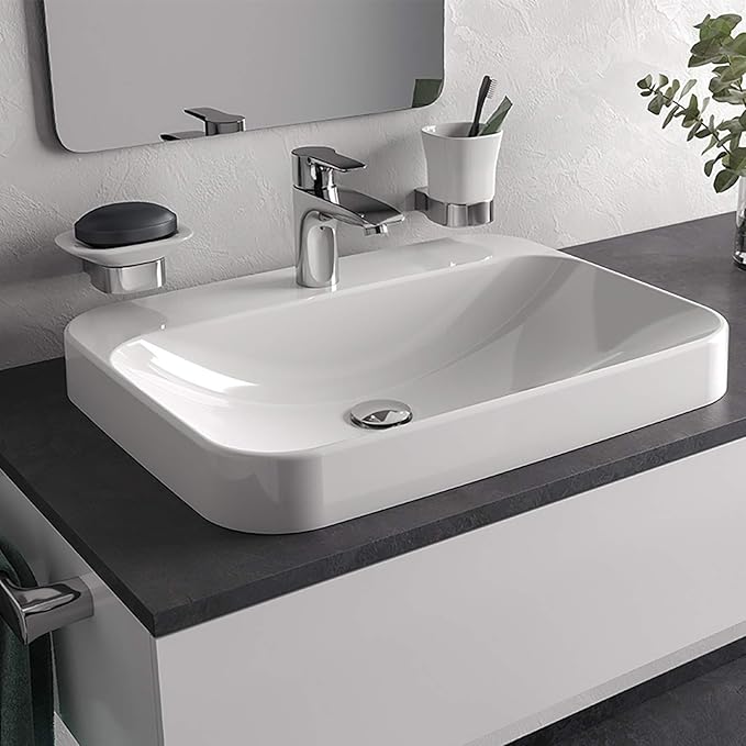 Chrome Pop Up Drain,Bathroom Sink Drain with Removable Brass Strainer Basket,Without Overflow Lavatory Vessel Basin Sink Drain Stopper Polished Chrome,83606C.