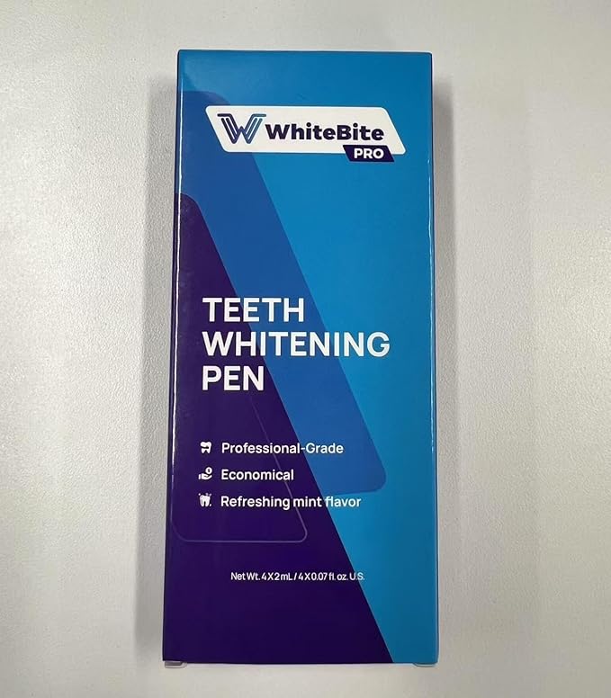 Whitebite Pro Teeth Whitening Pen Gel with 35% Carbamide Peroxide (Cool Mint)