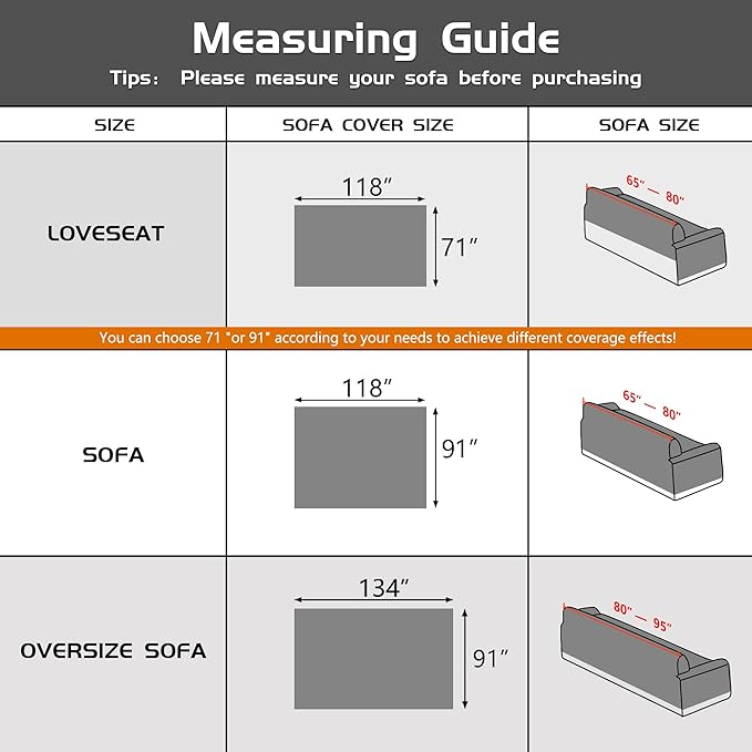 MEETSKY Couch Cover for 3 Cushion Cat Scratch Proof Couch Protector Washable Sofa Covers Sectional Black Couch Covers for Dogs Soft L Shape Sofa Slipcover for Pets Kids, 91" x 134"