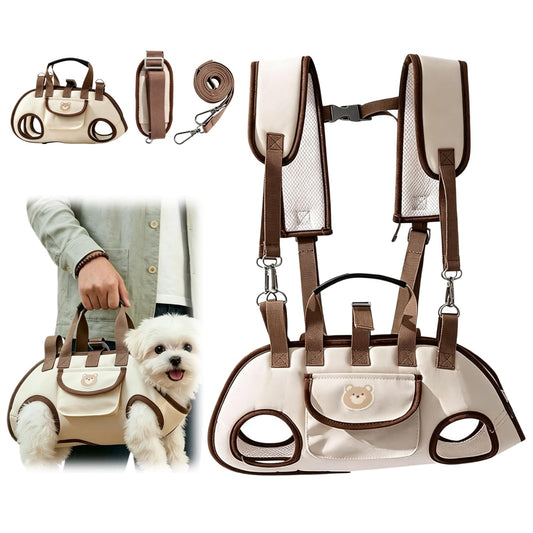 Dog Carrier Sling, Puppy Sling Carrier for Medium Dogs & Cats - Image 1