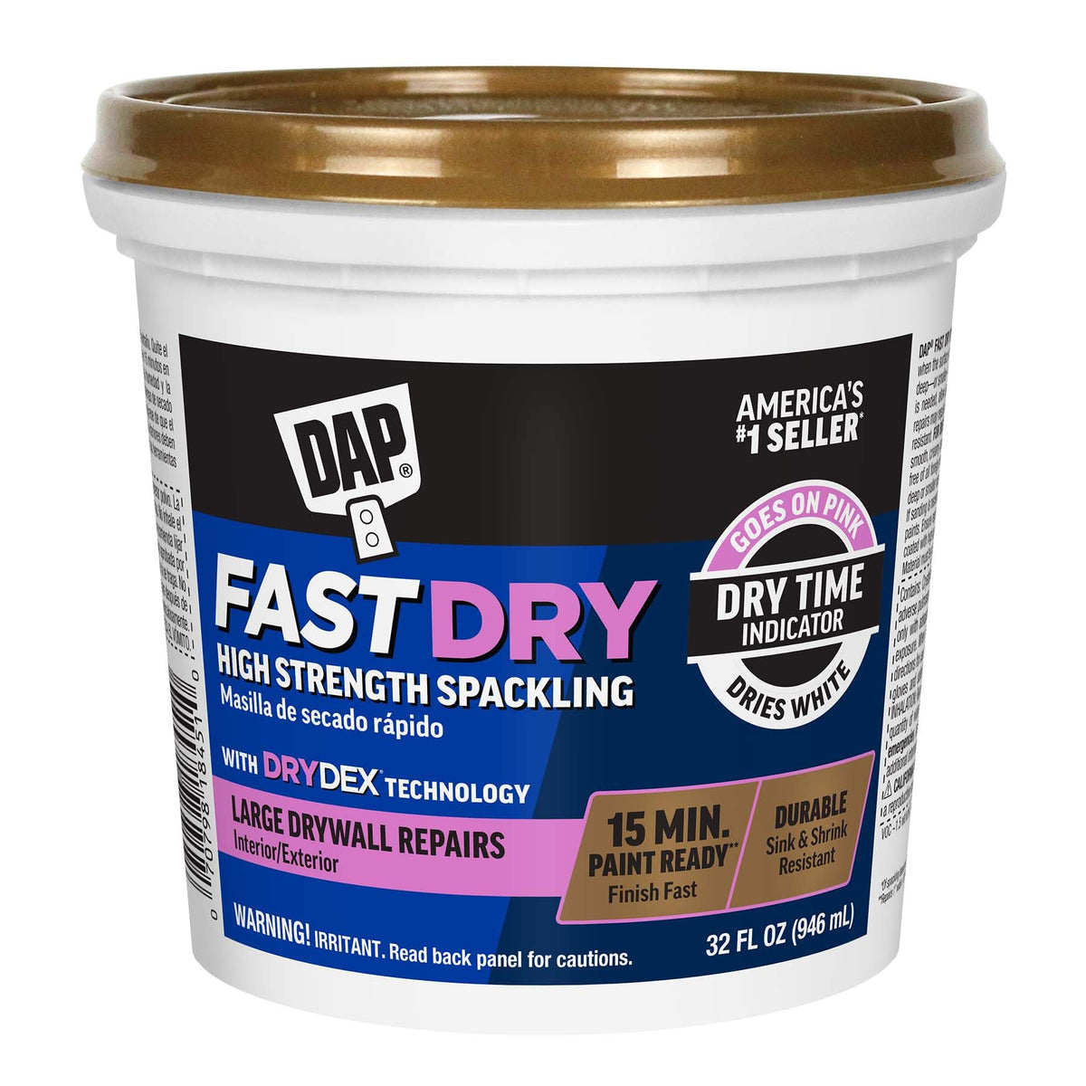 DAP Fast Dry High Strength Spackling with DryDex | Beauty & Personal - Image 1