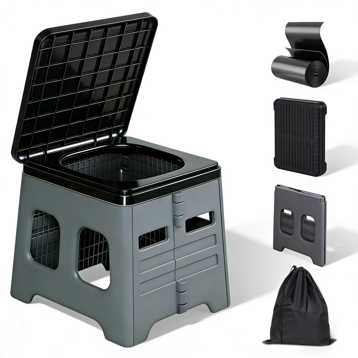 Camping Toilet for Adults - Portable Folding Toilet - Image 1