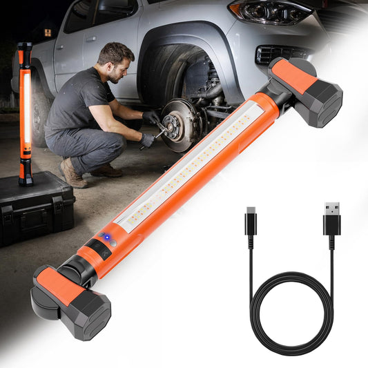Magnetic Rechargeable LED Work Light Bar, 3000LM with Motion - Image 1