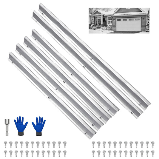 2 Set 9FT Garage Door Strut, Heavy Duty Galvanized Steel - Image 1