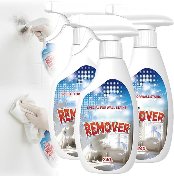 8.46 Fl Oz Highly Effective Removal Spray, Wall Cleaner Spray for Walls, Multi-Surface Cleaning Solution, for Walls, Wood, Tile (3)