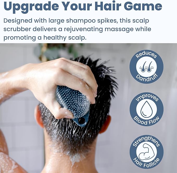 Scrub-dub™ - Premium Antimicrobial Scalp and Body Scrubber | Face Exfoliator and Scalp Scrubber for Dandruff | Loofah and Exfoliating Washcloth Replacement | Made in The USA (2-Pack)