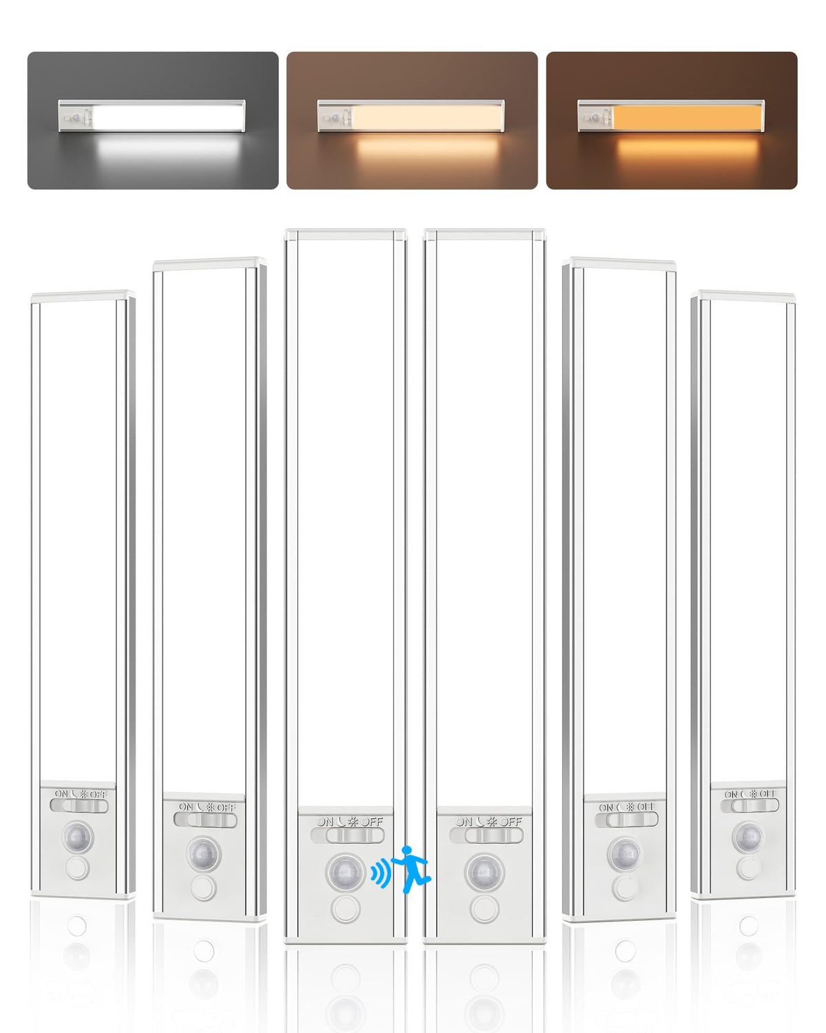 Under Cabinet Lighting Wireless,2400mAh Motion Sensor Light - Image 1