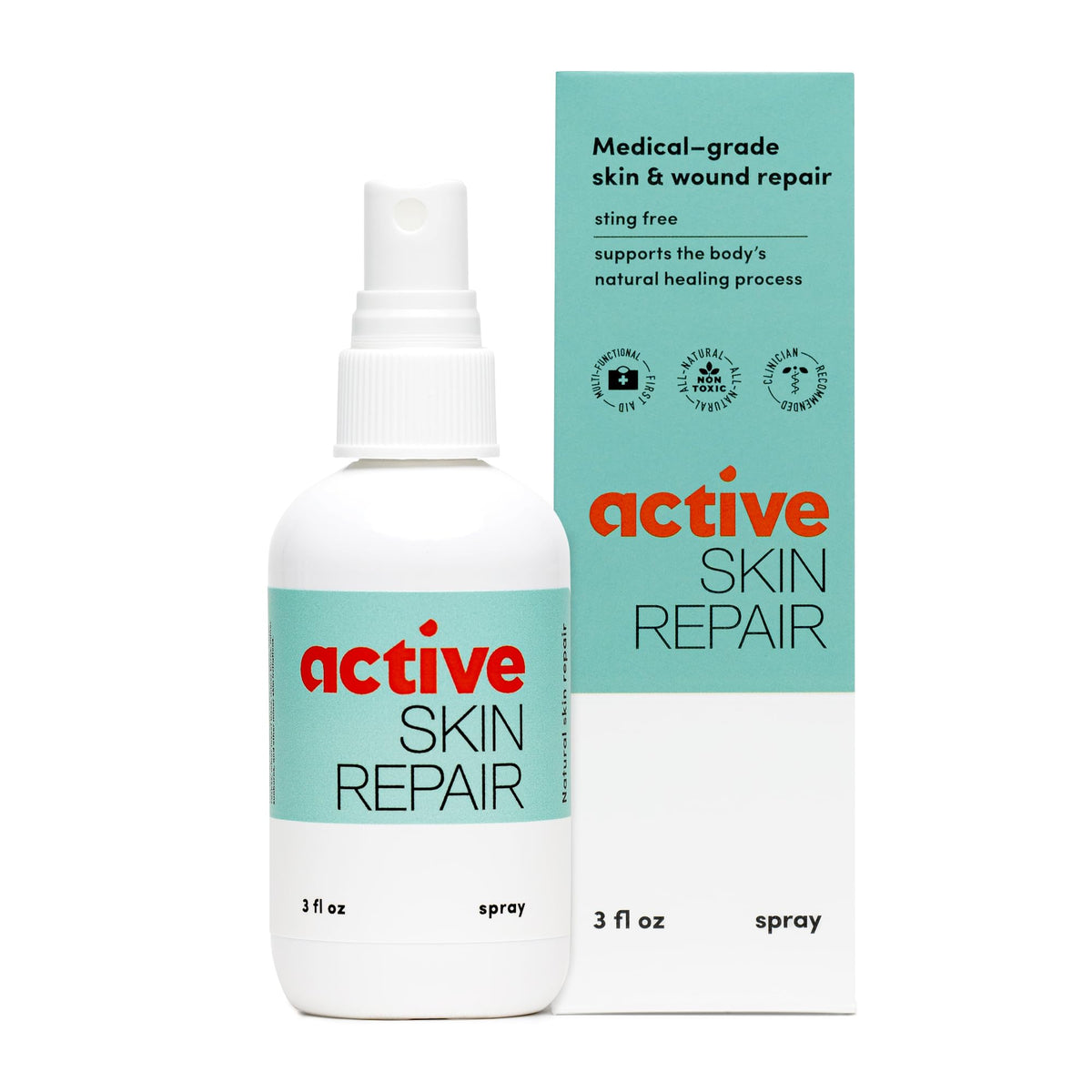 Active Skin Repair First Aid Spray with Medical Grade | Home Repair - Image 1