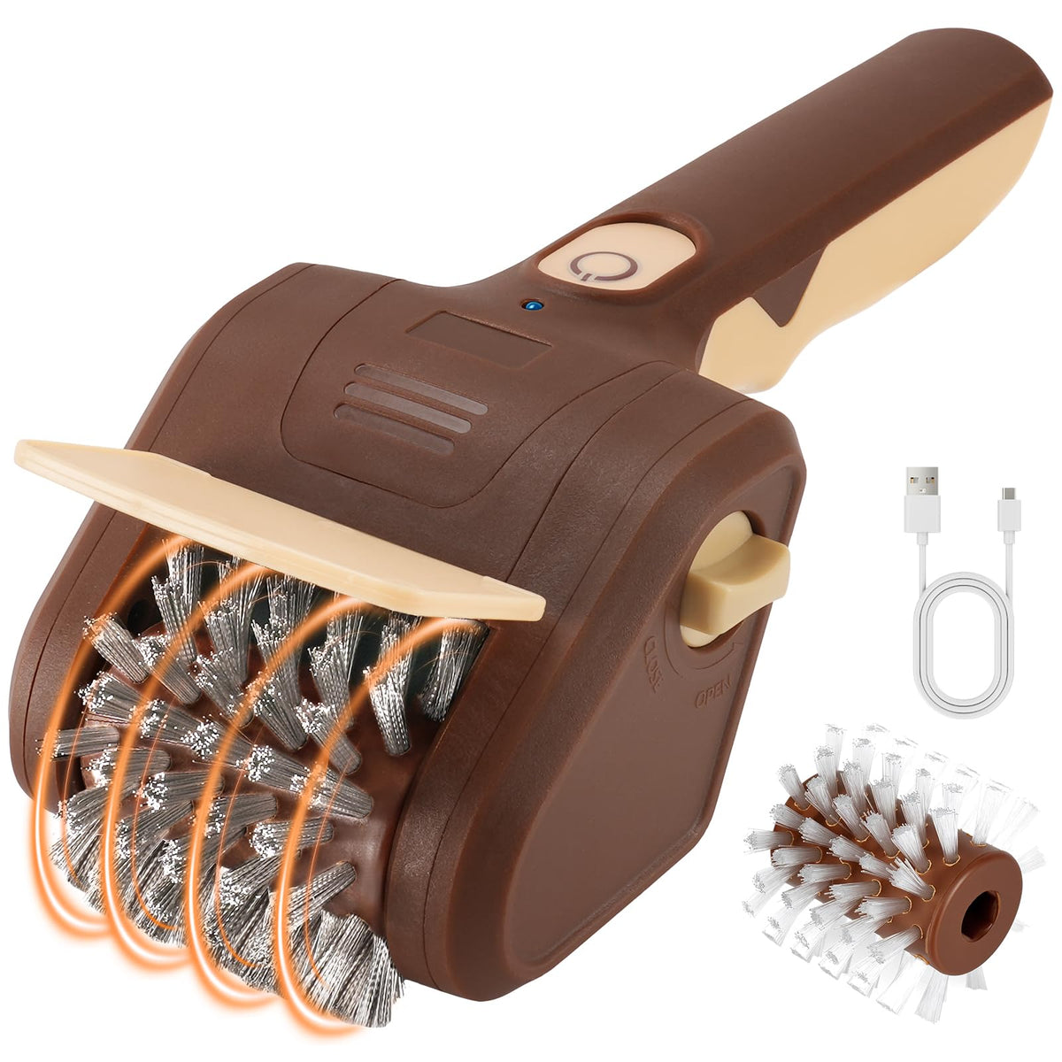 Electric Grill Brush, Cordless Rechargeable BBQ Cleaner with 700 - Image 1
