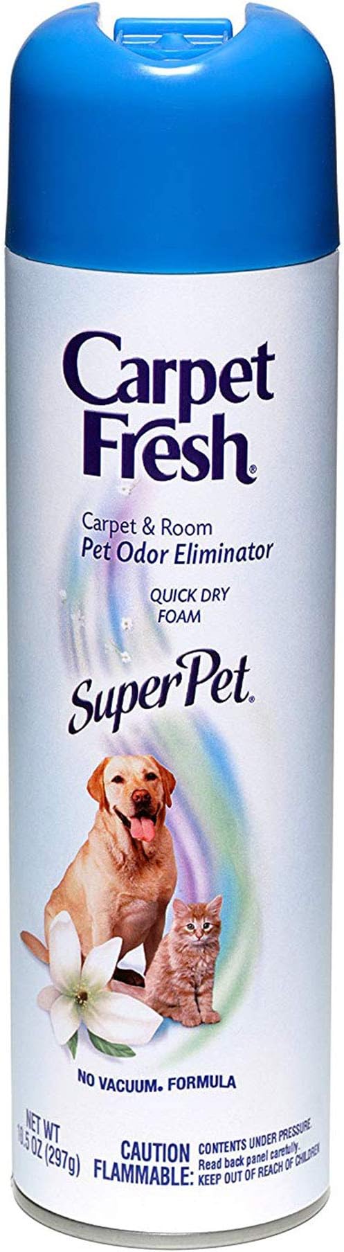 Carpet Fresh No Vacuum Foam Carpet Refresher, Super Pet 10.50 oz (Pack of 2)