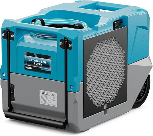 ALORAIR 264 Pitns LGR Commercial Dehumidifier with Pump, Up to 3,000 Sq.Ft Industrial Dehumidifier with Drain Hose Potable Wheels Design for Whole House, Basement, Warehouse, Garage, Blue