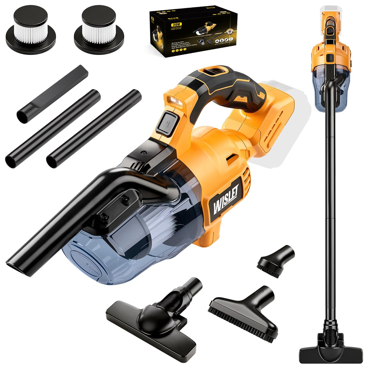 Cordless Handheld Vacuum Cleaner Compatible with DeWalt 20V - Image 1