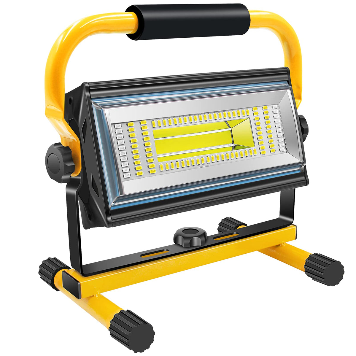 7000LM Rechargeable LED Work Light, 100W Portable Flood Light - Image 1