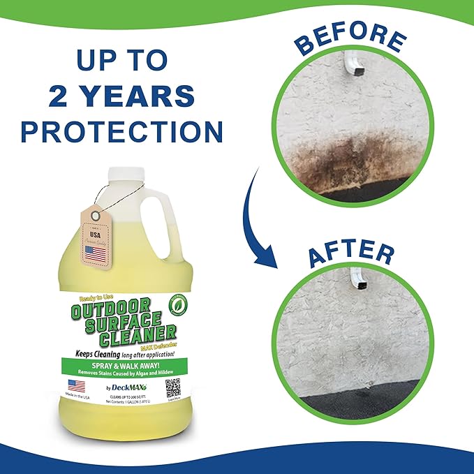 MAX Defender Ready-to-Use Outdoor Cleaner - Professional Deck, Patio & Siding Stain Remover