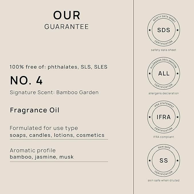 VINEVIDA [16oz] Bamboo Garden Fragrance Oil for Candle Making and Soap Making - Premium Candle Scents for Soy Candles