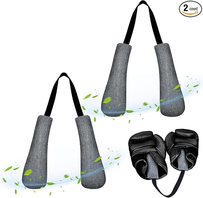 Timgle 2 Pcs Boxing Glove Deodorize Boxing Gear Odor Eliminator Bamboo Charcoal Deodorizer Boxing Glove Hockey Bowling Odor Eliminator Moisture Absorbing Sports Equipment for Bags Sports Gear
