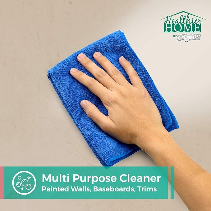 CHOMP! Painted Wall Cleaner Spray, Multipurpose for Walls, Ceilings, and Baseboards, Removes Dirt, Dust, Odor, Stains, Healthier Home 5-Minute CleanWalls 4-in-1, 32 Ounces (Eucalyptus Tranquility)
