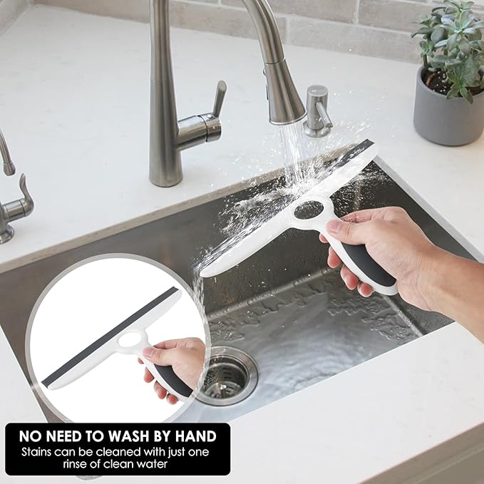 1PCS Shower Squeegee Lightweight Easy to Clean Shower Bathroom Sturdy Window Squeegee with Handle for Home