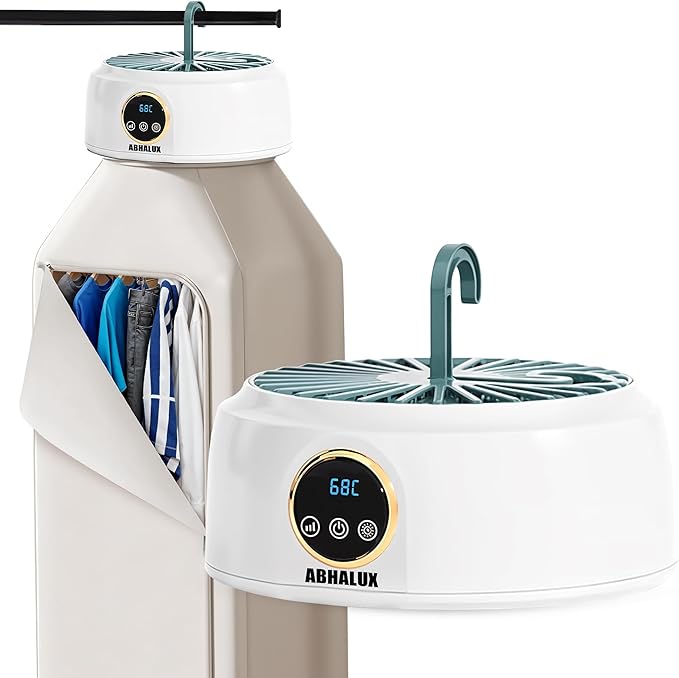 Mini Dryer For Clothes – Portable Laundry Machine, Compact Electric Dryer For Apartments, Travel & Small Spaces Fast Drying With Adjustable Timer And Wrinkle Care