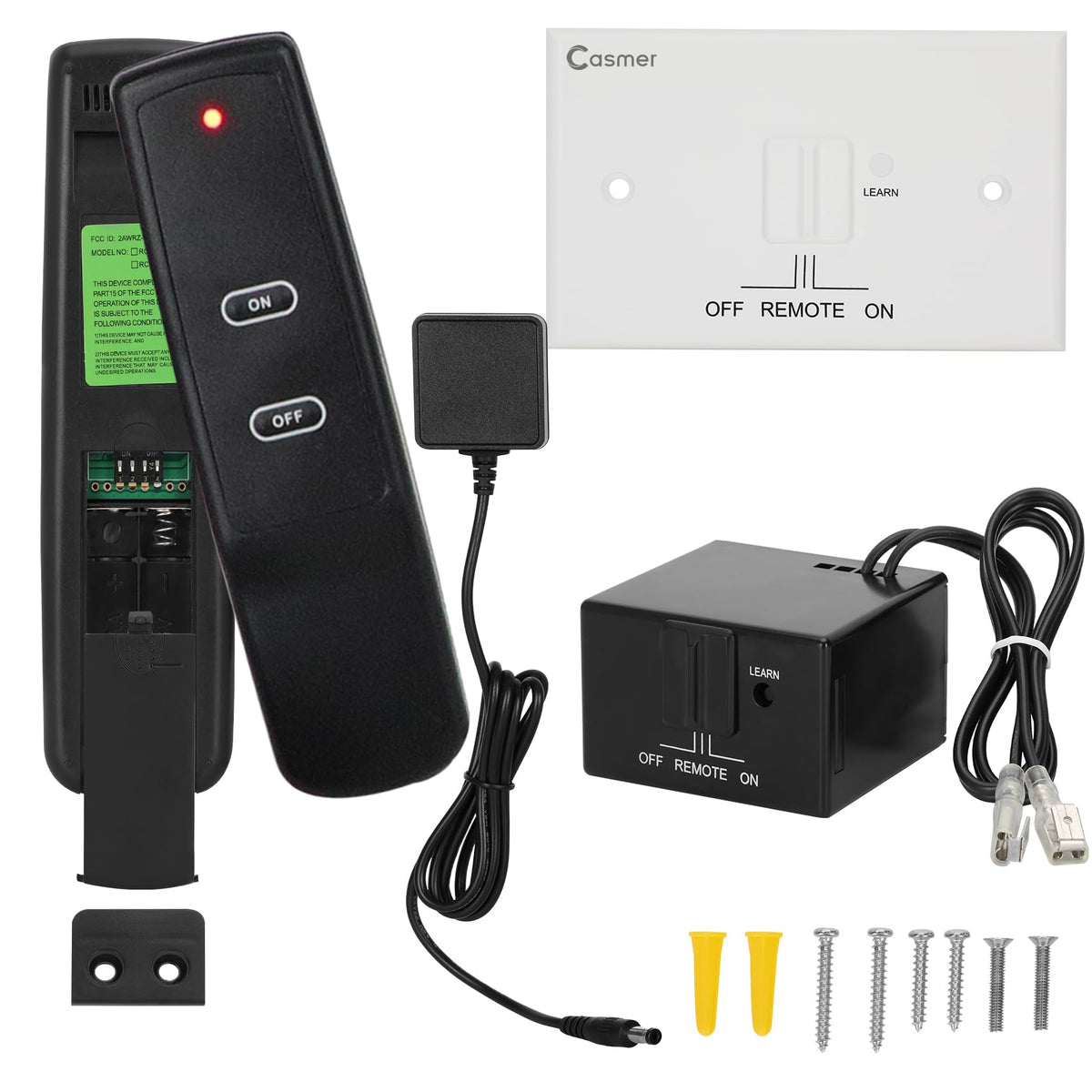 Universal Gas Fireplace Remote Control, Dual Power Millivolt - Image 1