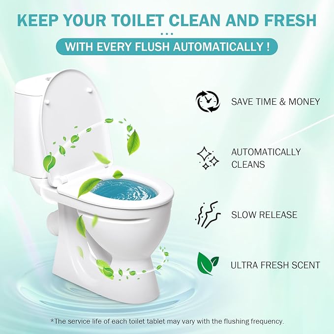 2026 New Clean Toilet Cleaner,Household Cleaning Solution,Toilets Bowl Cleaning, Long-Lasting Fresh Scent, Automatic Refreshes Toilets, Long-Lasting Bowl Cleaner Fresh Scent