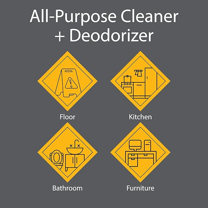 Pro-Grade All-Purpose Cleaner & Deodorizer - Deep Cleaning & Odor Eliminating Formula For Professional & Home Surfaces - 32 Ounce Concentrate - Citrus Breeze, 2 Pack