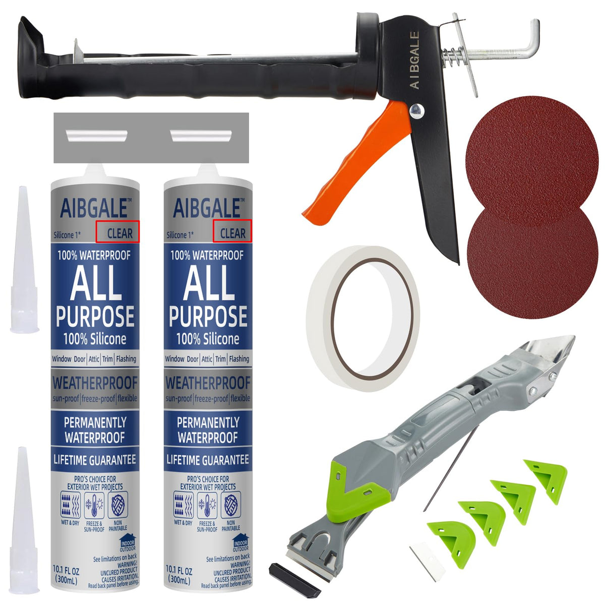 Caulking Tool Kit, Caulking Gun - Image 1